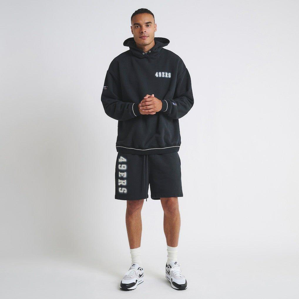 San Francisco 49ers Off Season Unisex Fleece Shorts - Black online