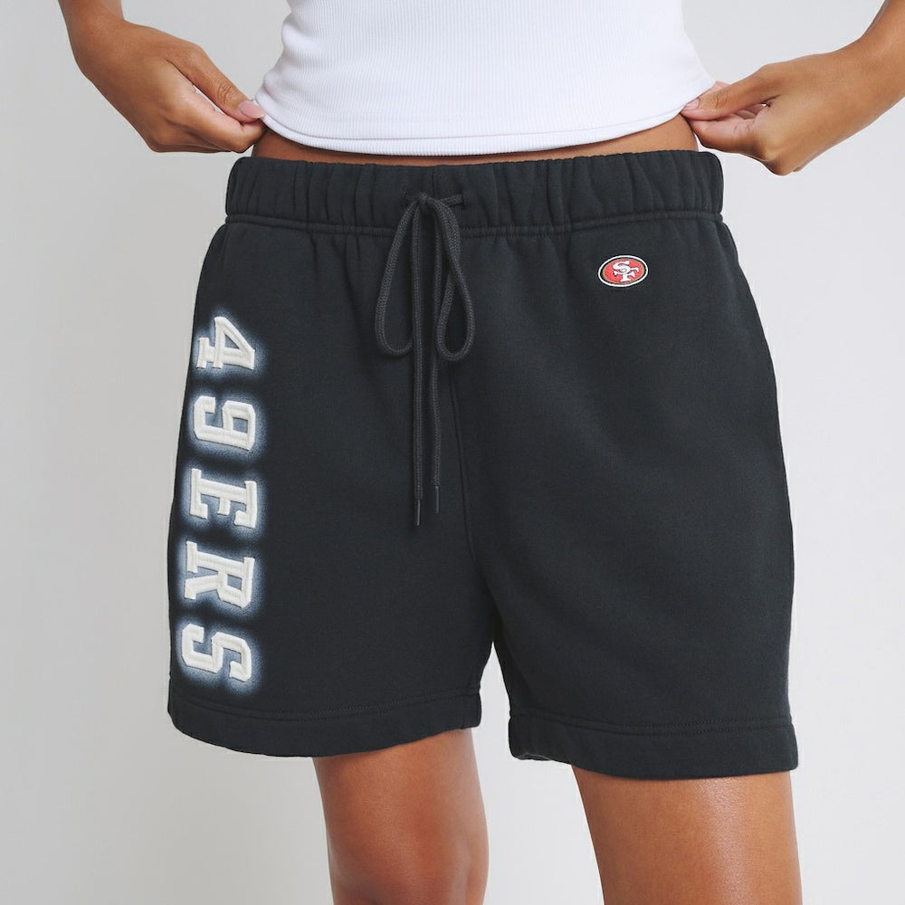 San Francisco 49ers Off Season Unisex Fleece Shorts - Black online