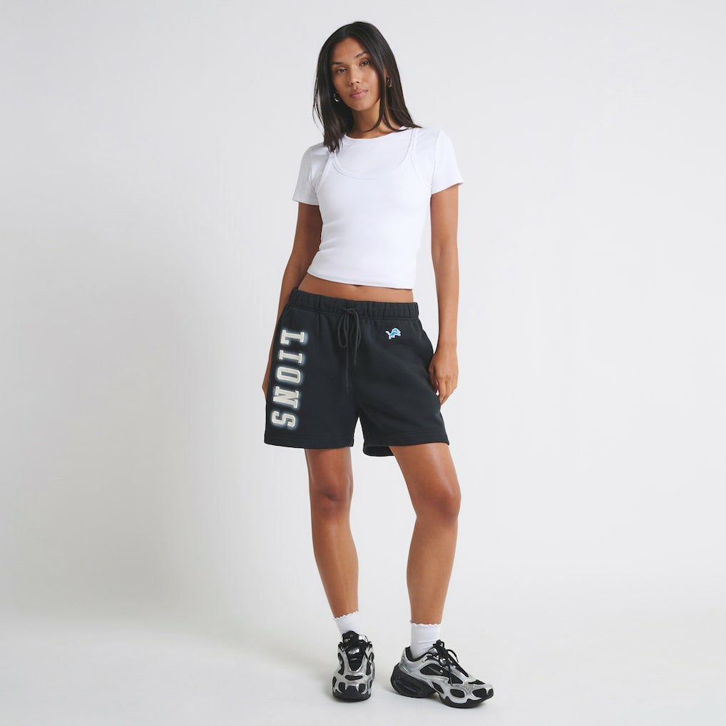 Detroit Lions Off Season Unisex Fleece Shorts - Black discount