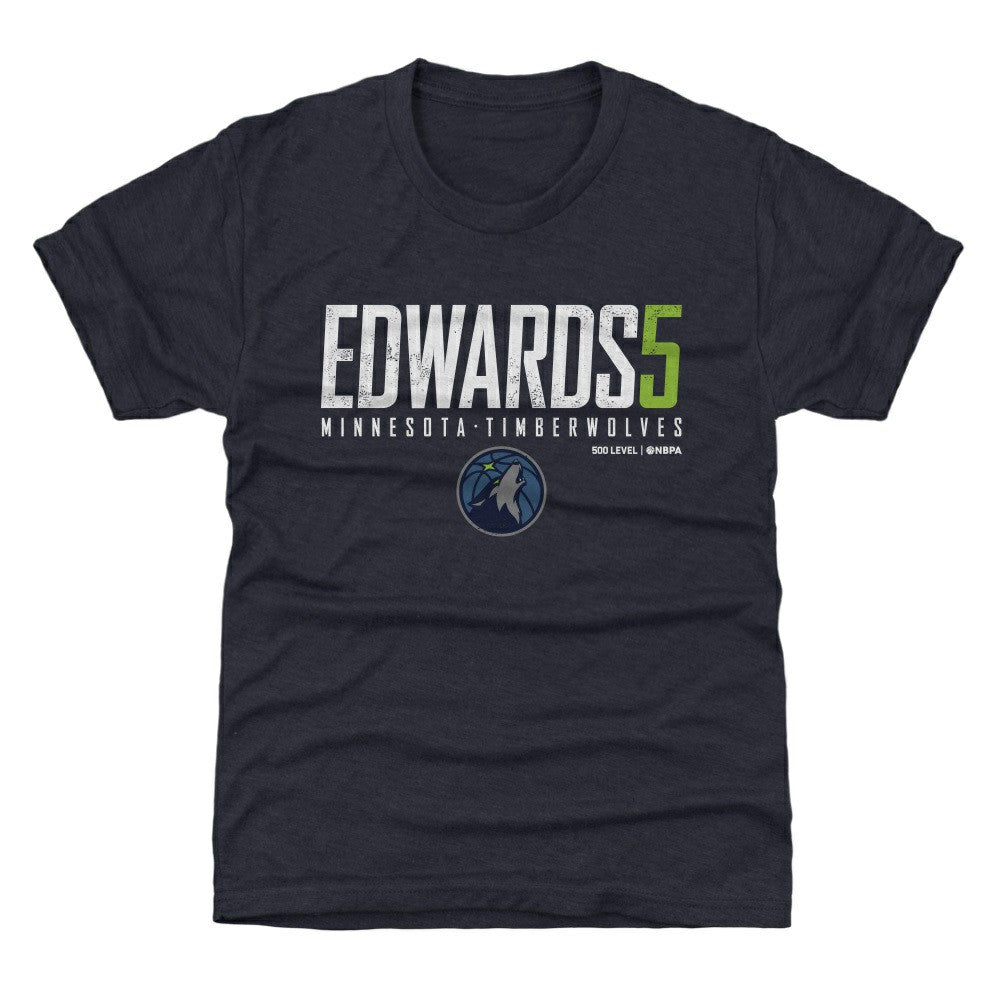 Anthony Edwards Minnesota Timberwolves 500 Level Youth Elite T-Shirt - Navy for sale