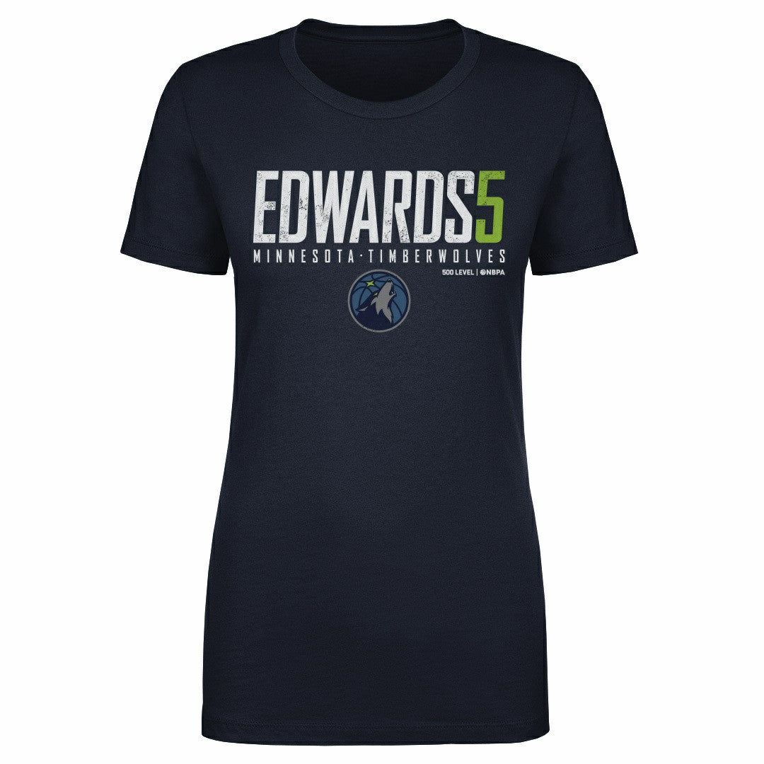 Anthony Edwards Minnesota Timberwolves 500 Level Women's Elite T-Shirt - Navy discount