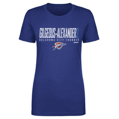 Shai Gilgeous-Alexander Oklahoma City Thunder 500 Level Women's Elite T-Shirt - Blue shop