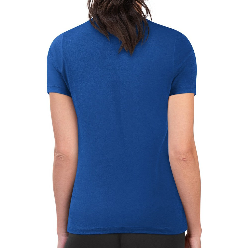 Toronto Blue Jays G-III 4Her by Carl Banks Women's Super-Slim Fit Lightweight Double Heart T-Shirt Royal
