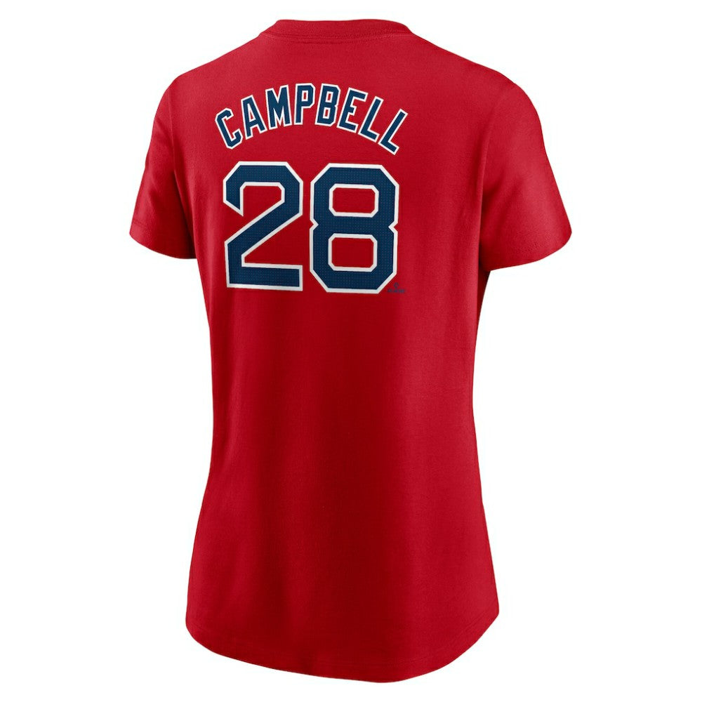 Kristian Campbell Boston Red Sox Women's Cooperstown Collection Fuse Name & Number T-Shirt Red