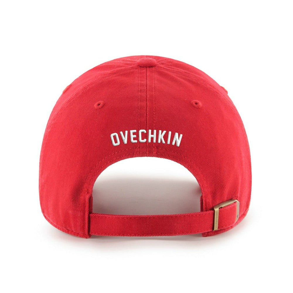 Alexander Ovechkin Washington Capitals '47 895 Most Goals of All Time Clean Up Adjustable Hat - Red Hats