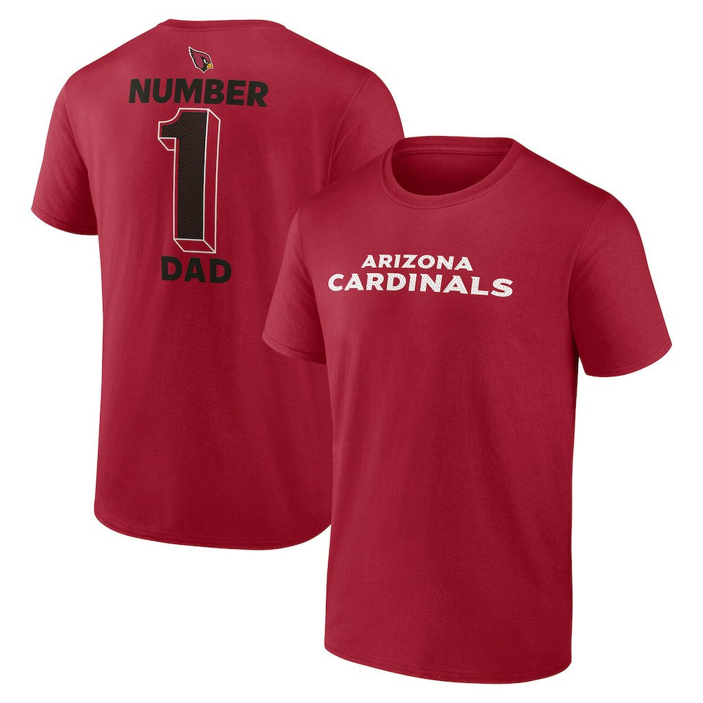 Arizona Cardinals #1 Dad Jersey T-Shirt - Cardinal outlet