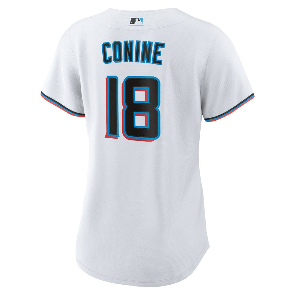 Griffin Conine Miami Marlins Women's Home Replica Jersey White