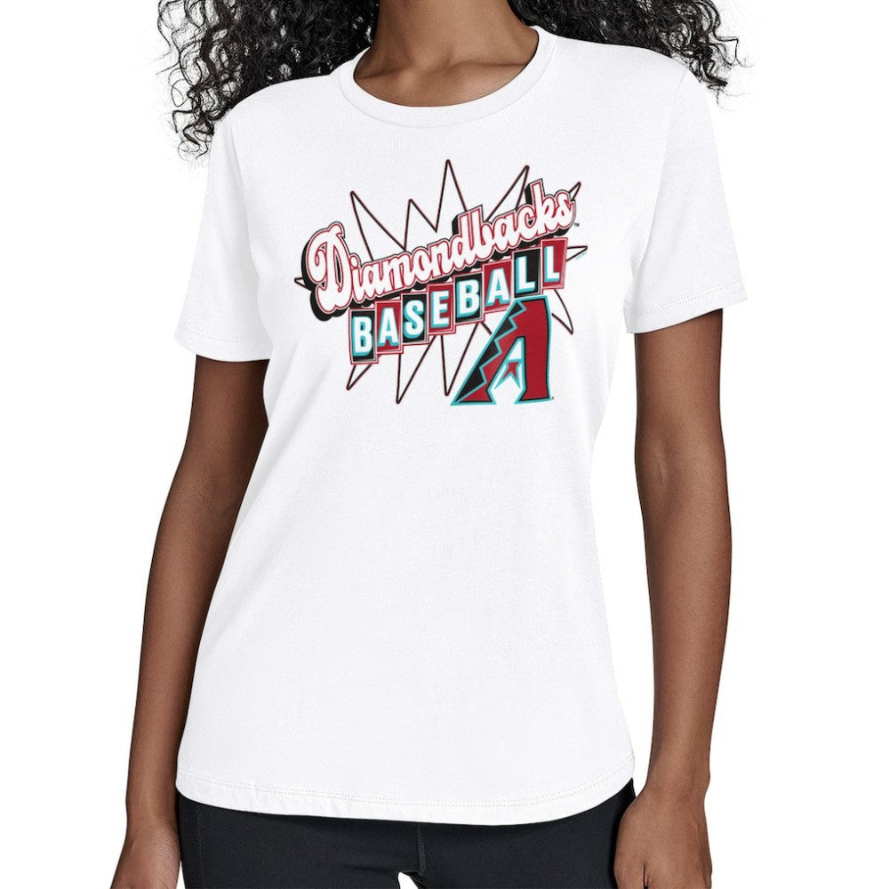 Arizona Diamondbacks Starter Women's Drive-In T-Shirt White
