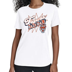 Detroit Tigers Starter Women's Drive-In T-Shirt White