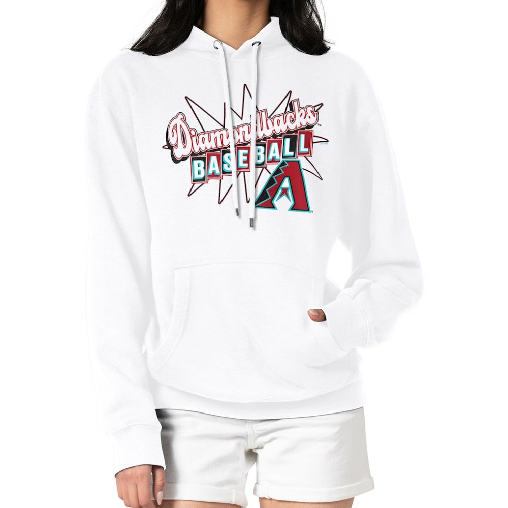 Arizona Diamondbacks Starter Women's Drive-In Pullover Hoodie White