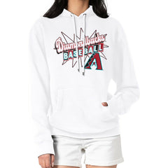 Arizona Diamondbacks Starter Women's Drive-In Pullover Hoodie White