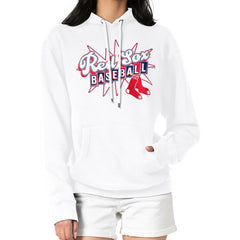 Boston Red Sox Starter Women's Drive-In Pullover Hoodie White