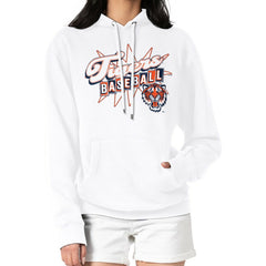 Detroit Tigers Starter Women's Drive-In Pullover Hoodie White