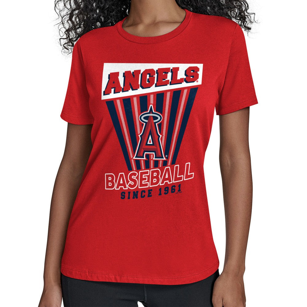 Los Angeles Angels Starter Women's Poster Print T-Shirt Red