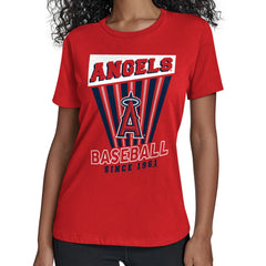 Los Angeles Angels Starter Women's Poster Print T-Shirt Red