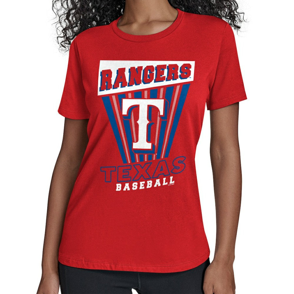 Texas Rangers Starter Women's Poster Print T-Shirt Red