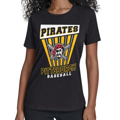 Pittsburgh Pirates Starter Women's Poster Print T-Shirt Black