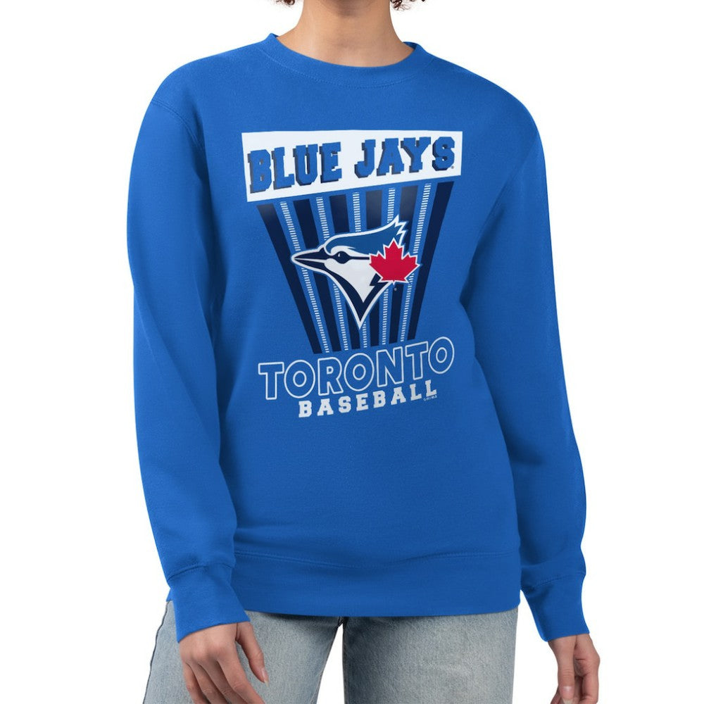 Toronto Blue Jays Starter Women's Poster Print Pullover Sweatshirt Royal