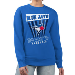 Toronto Blue Jays Starter Women's Poster Print Pullover Sweatshirt Royal