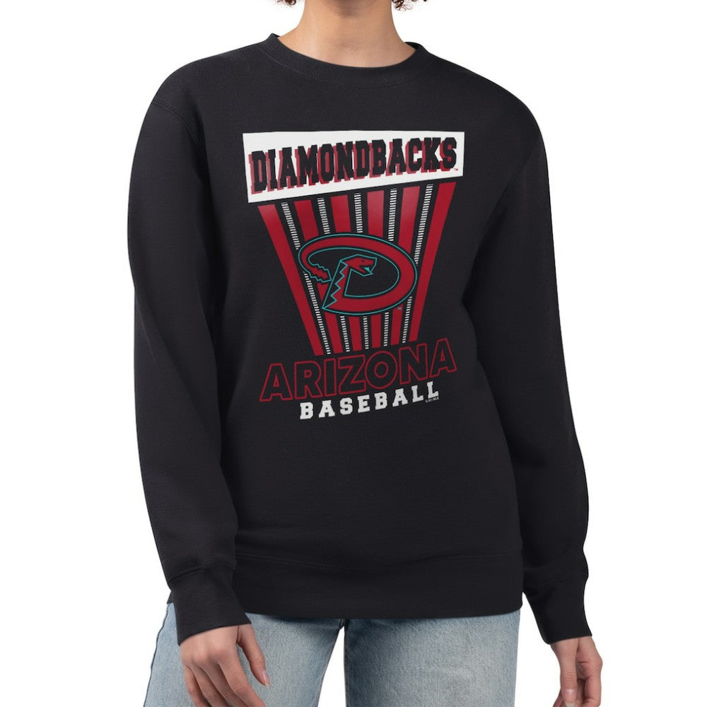 Arizona Diamondbacks Starter Women's Poster Print Pullover Sweatshirt Black