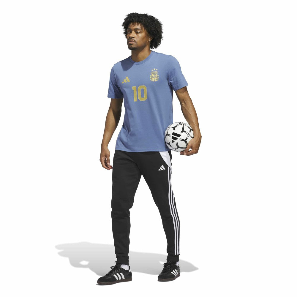 Lionel Messi Argentina National Team Name & Number T-Shirt - Blue shop