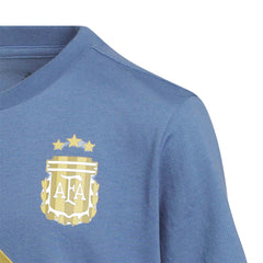 Lionel Messi Argentina National Team Youth Name & Number T-Shirt - Blue cheap