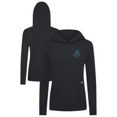 Arizona Diamondbacks Levelwear Women's Cooperstown Collection Relay Core Logo Pullover Hoodie Black