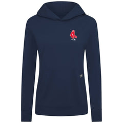 Boston Red Sox Levelwear Women's Cooperstown Collection Relay Core Logo Pullover Hoodie Navy