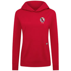 Los Angeles Angels Levelwear Women's Cooperstown Collection Relay Core Logo Pullover Hoodie Red