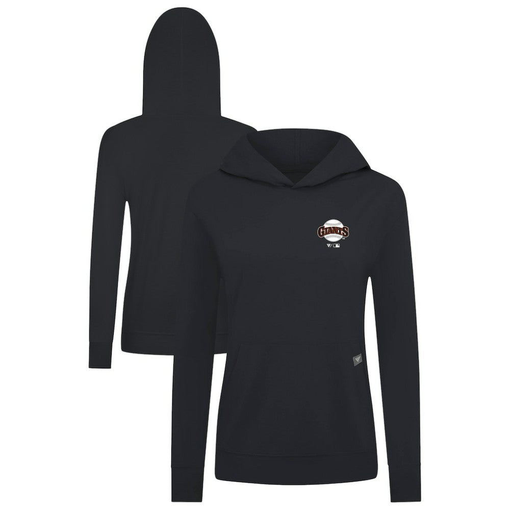 San Francisco Giants Levelwear Women's Cooperstown Collection Relay Core Logo Pullover Hoodie Black