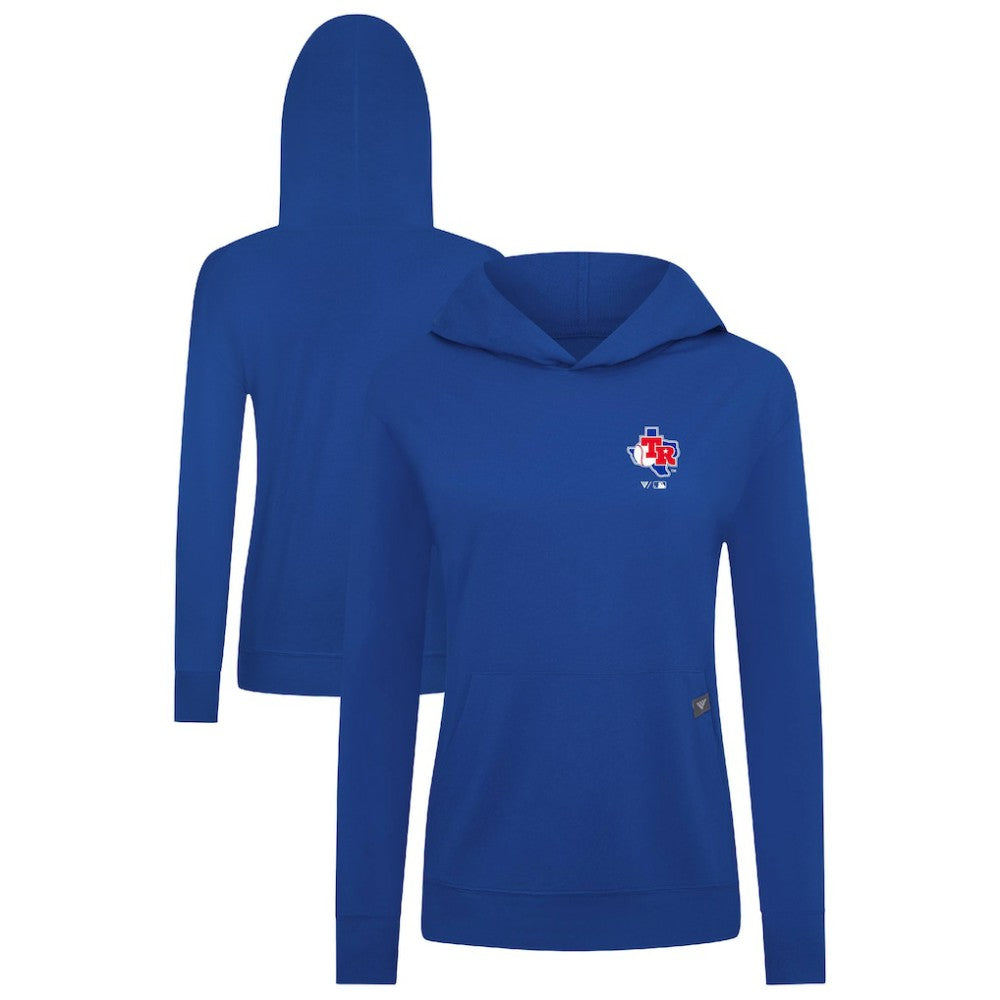 Texas Rangers Levelwear Women's Cooperstown Collection Relay Core Logo Pullover Hoodie Royal