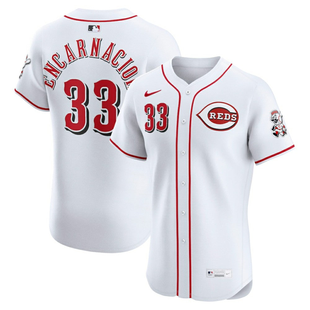 Christian Encarnacion-Strand Cincinnati Reds Home Elite Jersey White
