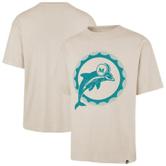 Miami Dolphins '47 Bouldering Imprint Ravine Foundation Throwback T-Shirt - Tan on sale