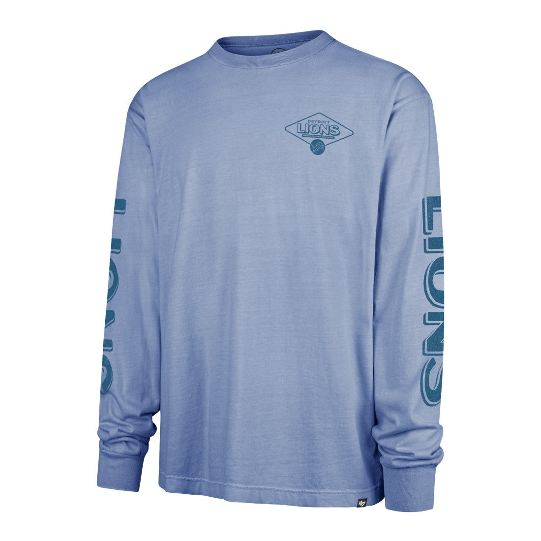 Detroit Lions '47 Cairn Ravine Foundation Long Sleeve T-Shirt - Blue on sale