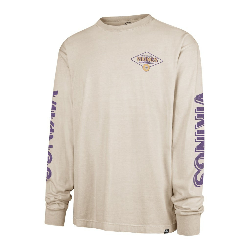 Minnesota Vikings '47 Cairn Ravine Foundation Long Sleeve T-Shirt - Tan for sale