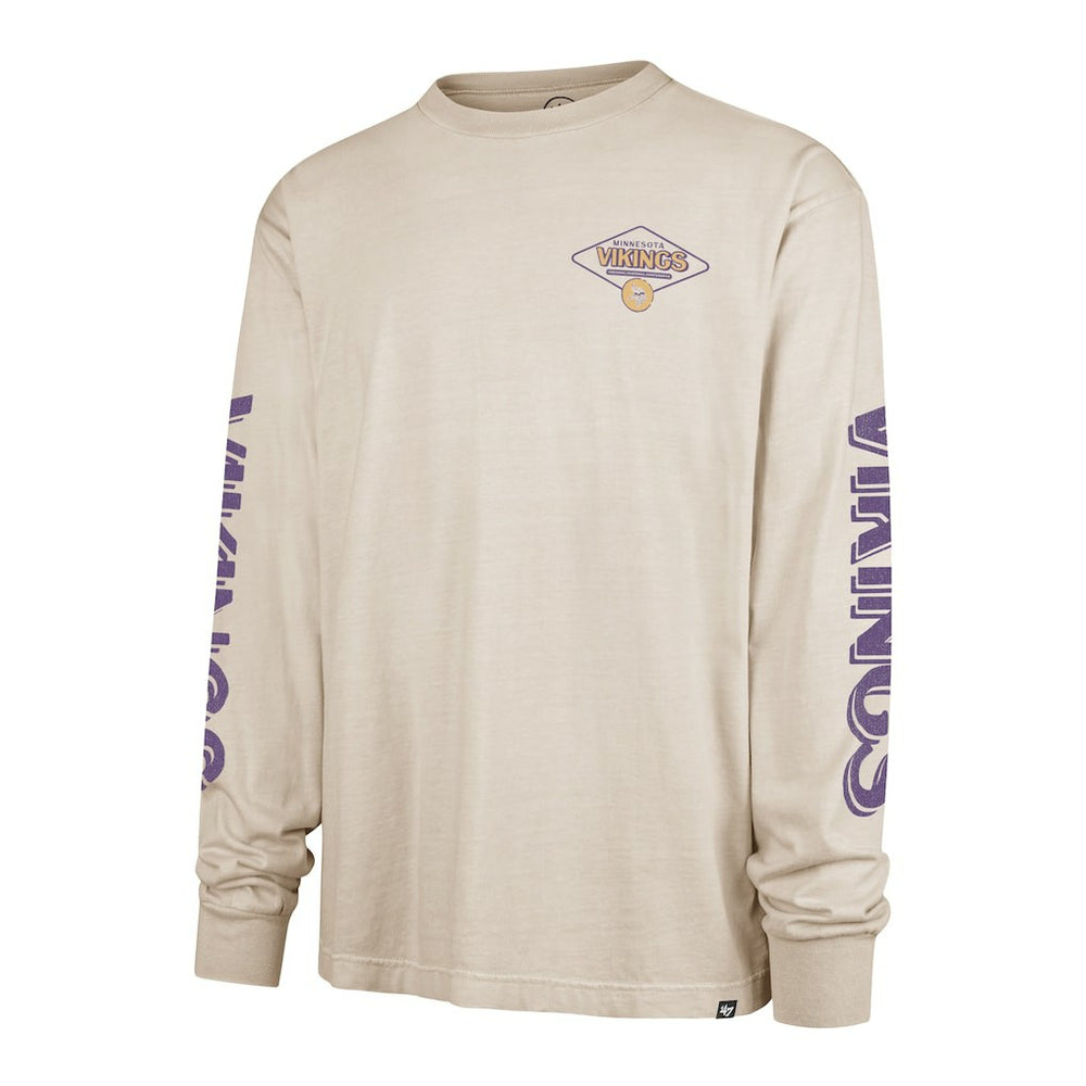 Minnesota Vikings '47 Cairn Ravine Foundation Long Sleeve T-Shirt - Tan for sale