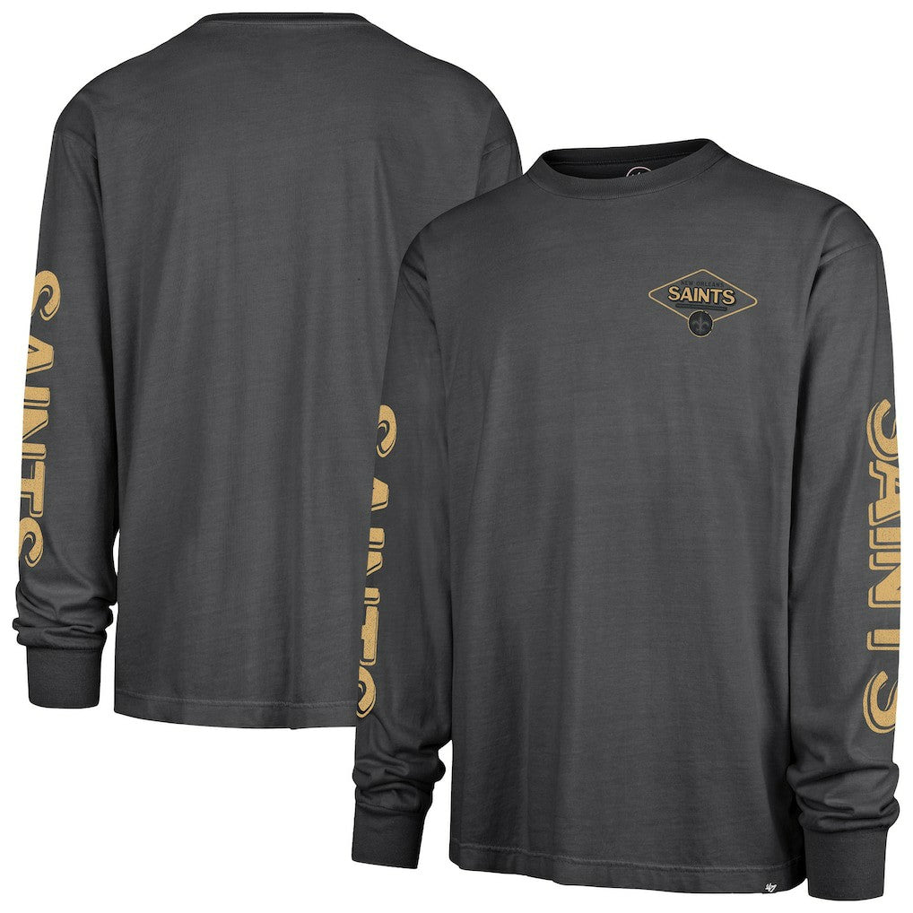 New Orleans Saints '47 Cairn Ravine Foundation Long Sleeve T-Shirt - Black discount