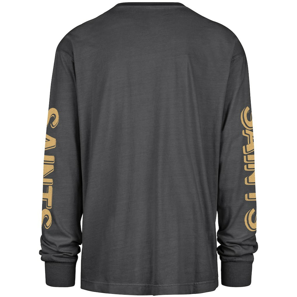 New Orleans Saints '47 Cairn Ravine Foundation Long Sleeve T-Shirt - Black discount
