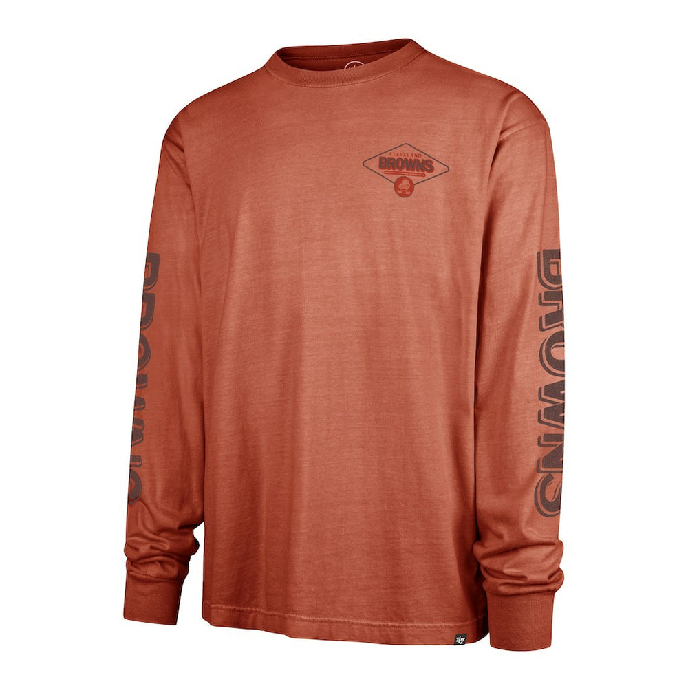 Cleveland Browns '47 Cairn Ravine Foundation Throwback Long Sleeve T-Shirt - Orange for sale