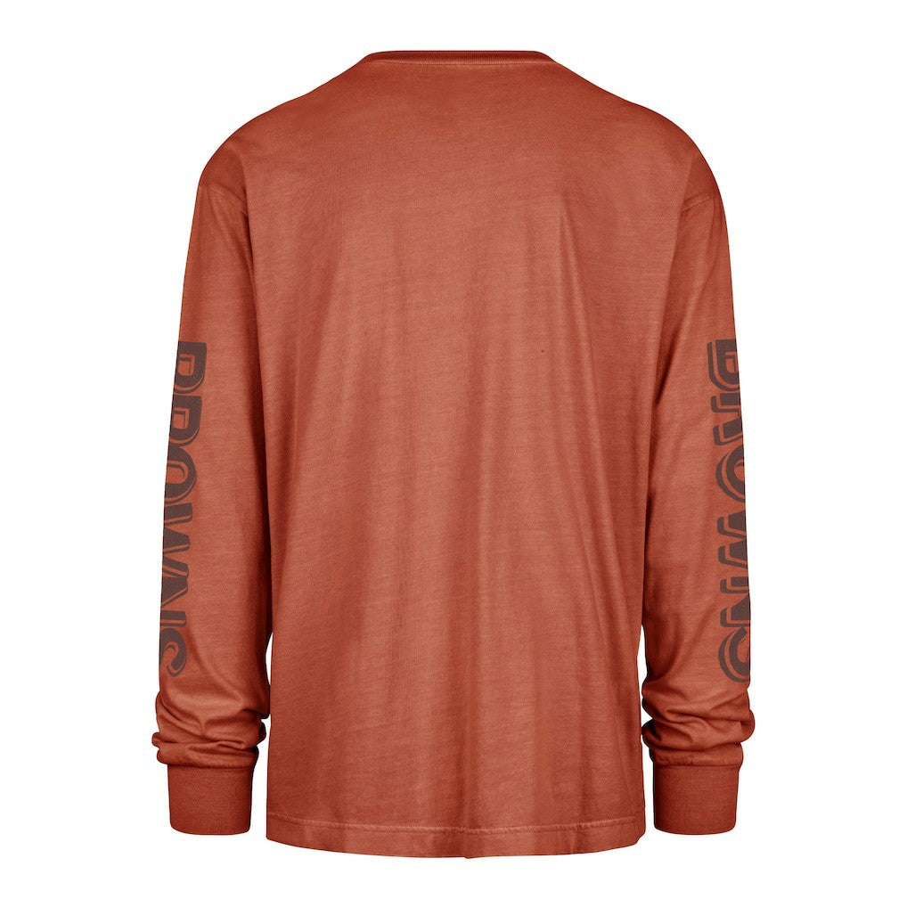 Cleveland Browns '47 Cairn Ravine Foundation Throwback Long Sleeve T-Shirt - Orange for sale