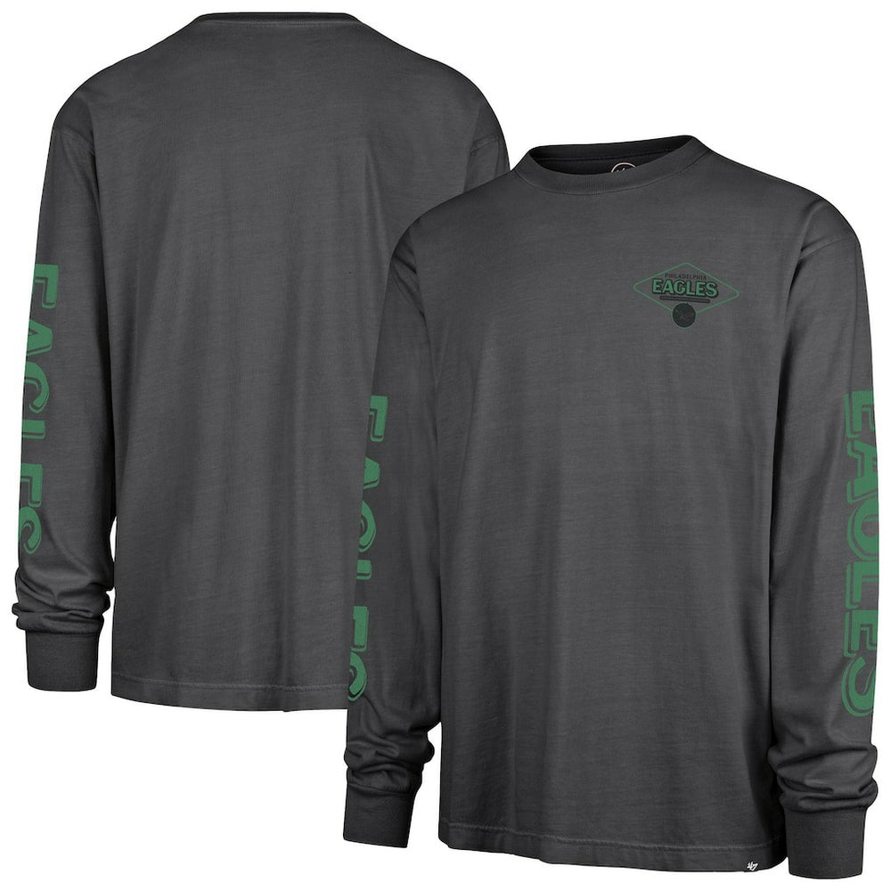 Philadelphia Eagles '47 Cairn Ravine Foundation Throwback Long Sleeve T-Shirt - Black cheap
