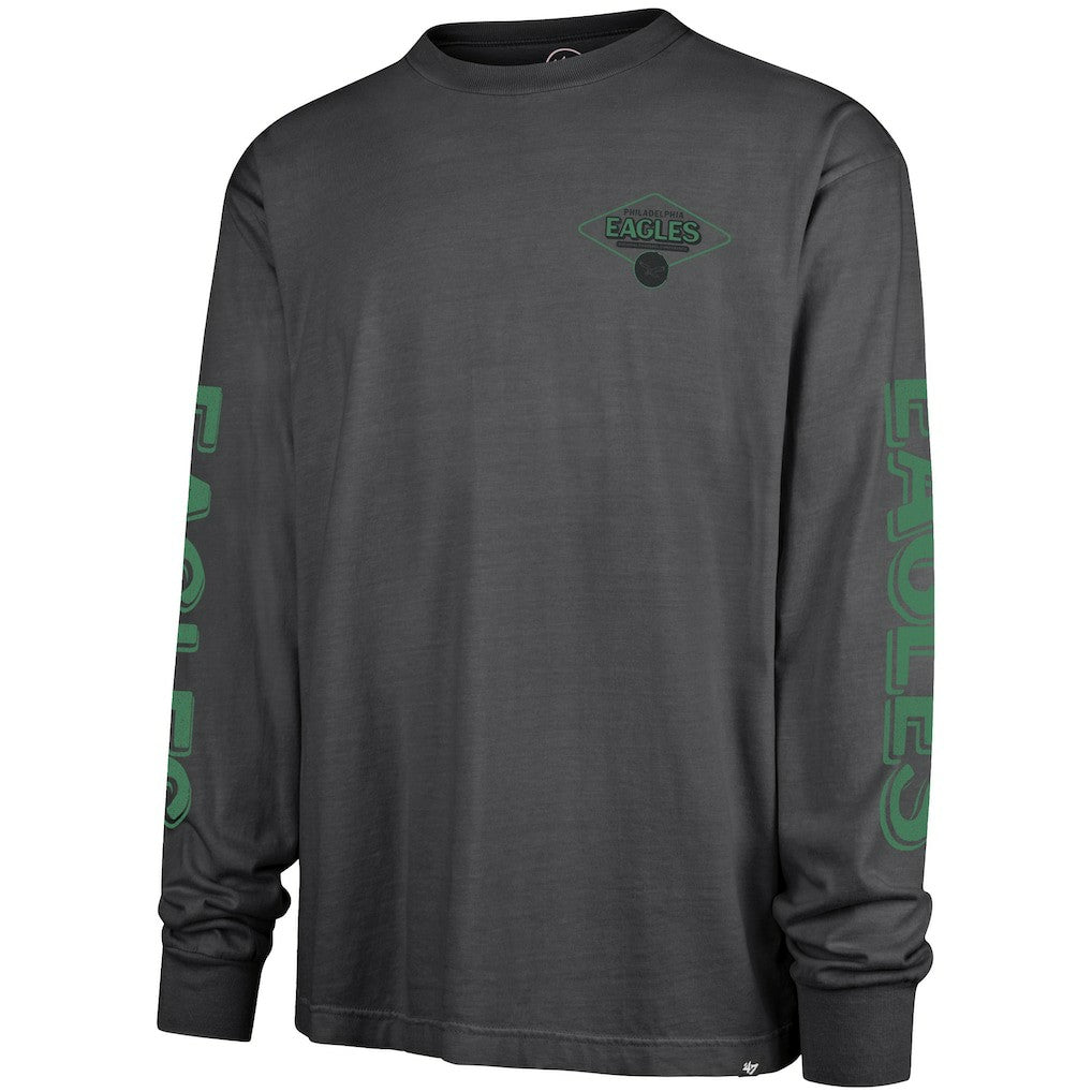 Philadelphia Eagles '47 Cairn Ravine Foundation Throwback Long Sleeve T-Shirt - Black cheap