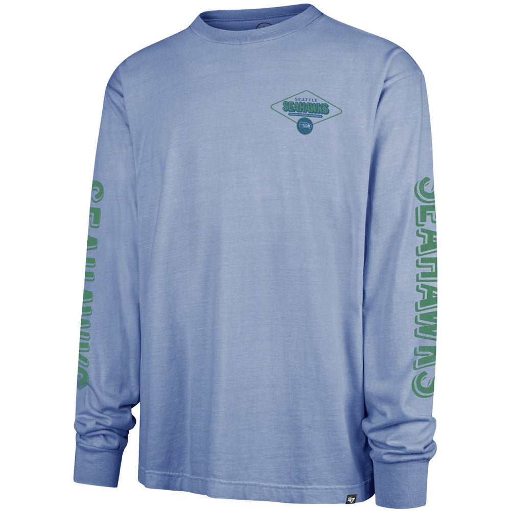 Seattle Seahawks '47 Cairn Ravine Foundation Throwback Long Sleeve T-Shirt - Blue online