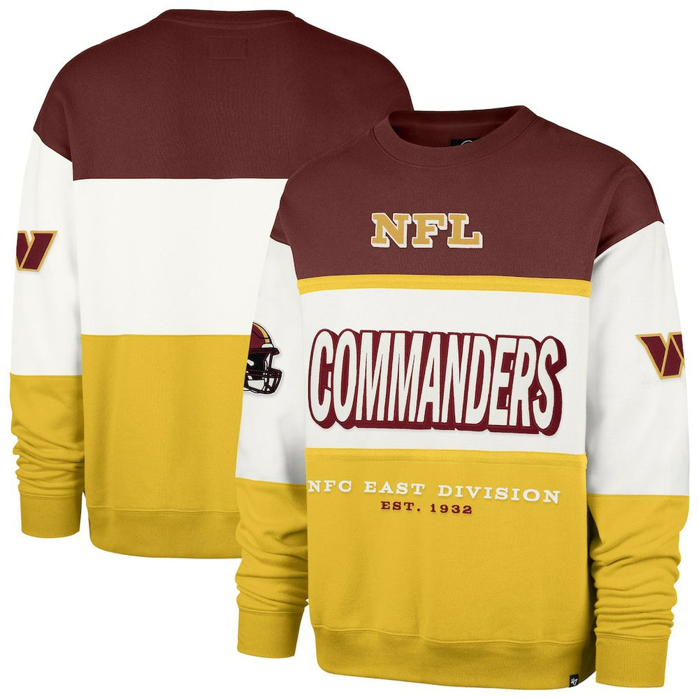 Washington Commanders '47 Breeze Maximalist Sweatshirt - Burgundy/Gold outlet