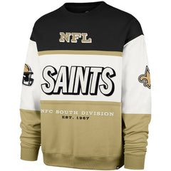 New Orleans Saints '47 Breeze Maximalist Sweatshirt - Black/Gold on sale
