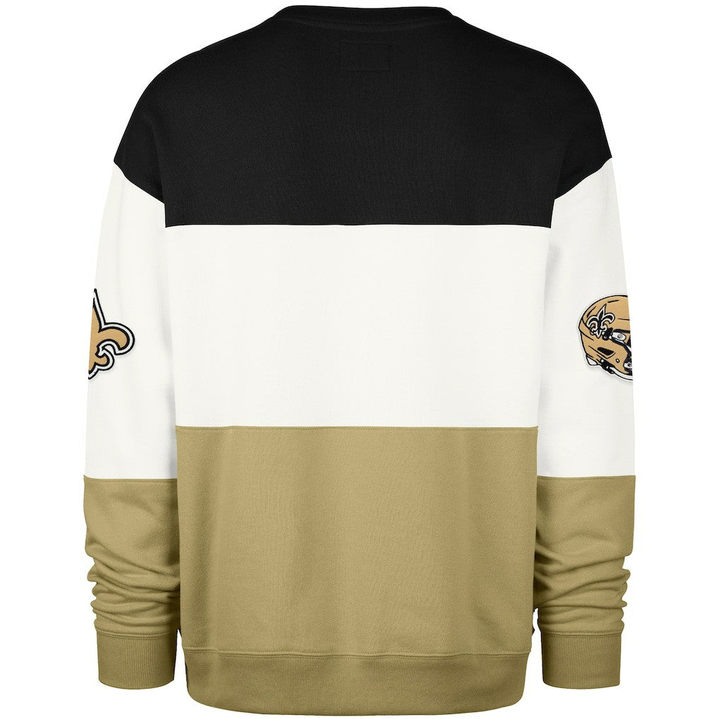 New Orleans Saints '47 Breeze Maximalist Sweatshirt - Black/Gold on sale