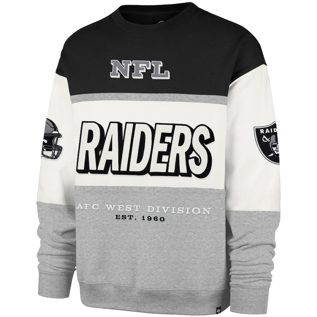 Las Vegas Raiders '47 Breeze Maximalist Sweatshirt - Black/Gray sale