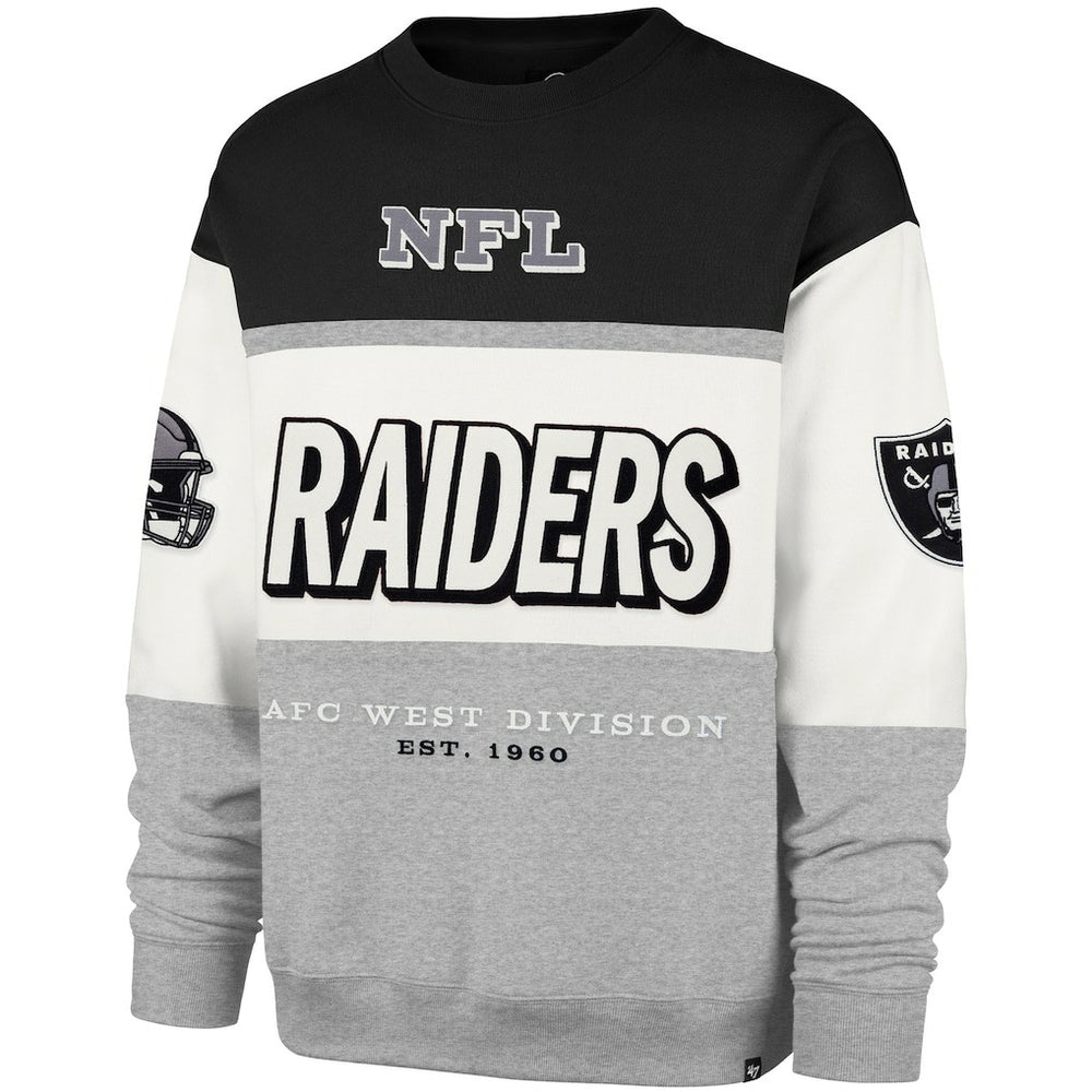Las Vegas Raiders '47 Breeze Maximalist Sweatshirt - Black/Gray sale