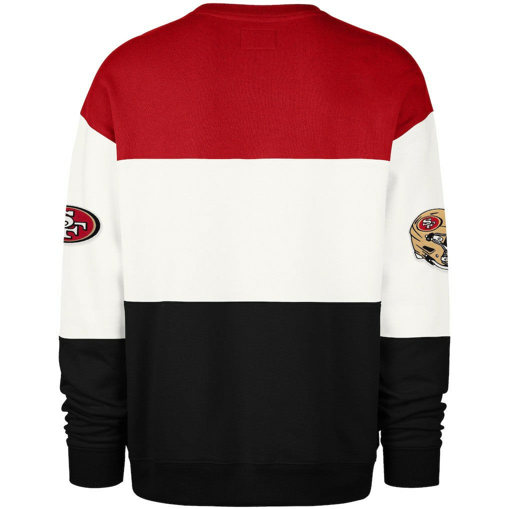 San Francisco 49ers '47 Breeze Maximalist Sweatshirt - Scarlet/Black outlet