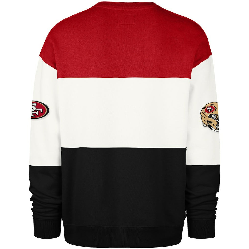 San Francisco 49ers '47 Breeze Maximalist Sweatshirt - Scarlet/Black outlet